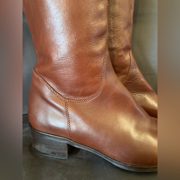 Sesto Meucci Women's Shoes Brown Leather Zip Up Knee High Fashion Boots Size 8.5 - Picture 8 of 16